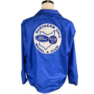 Vintage 80s Hilton Active Apparel Nylon Coach Jacket Northern Ohio Model A Club